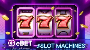 Maaaring hindi mo matuklasan ang lahat ng mahahalagang detalye kapag naghahanap ng slots casino, ngunit nakikita ng CGEBET. Ang bawat platform ng pagsusugal ay may sariling mga pakinabang - alinman sa mga kamangha-manghang laro ng slot, klasikong mga slots, mga libreng online na slots o mahusay na mga slots ng progresibong jackpot.